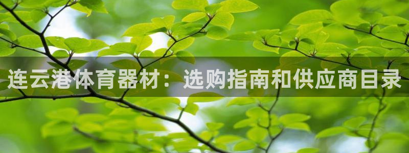 尊龙集团官网：连云港体育器材：选购指南和供应商目录